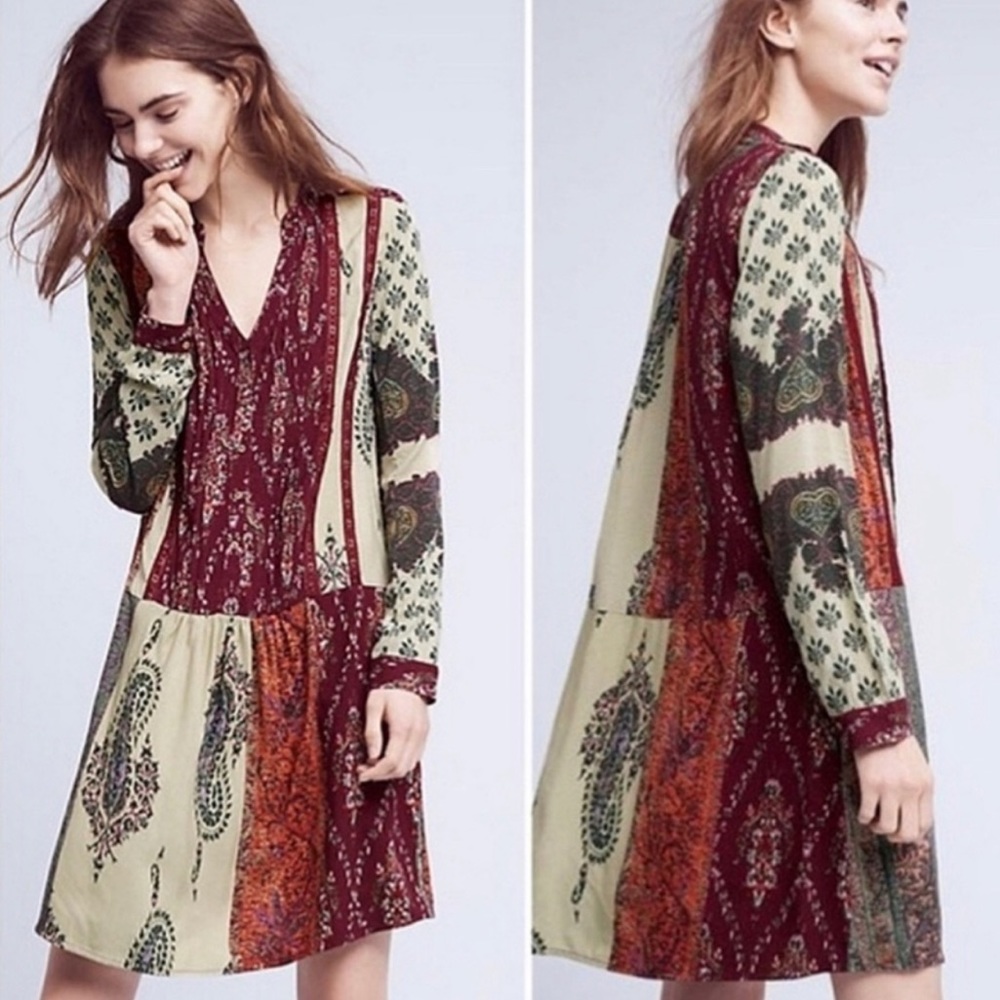 Anthropologie Tiny XS Long Sleeve Dress